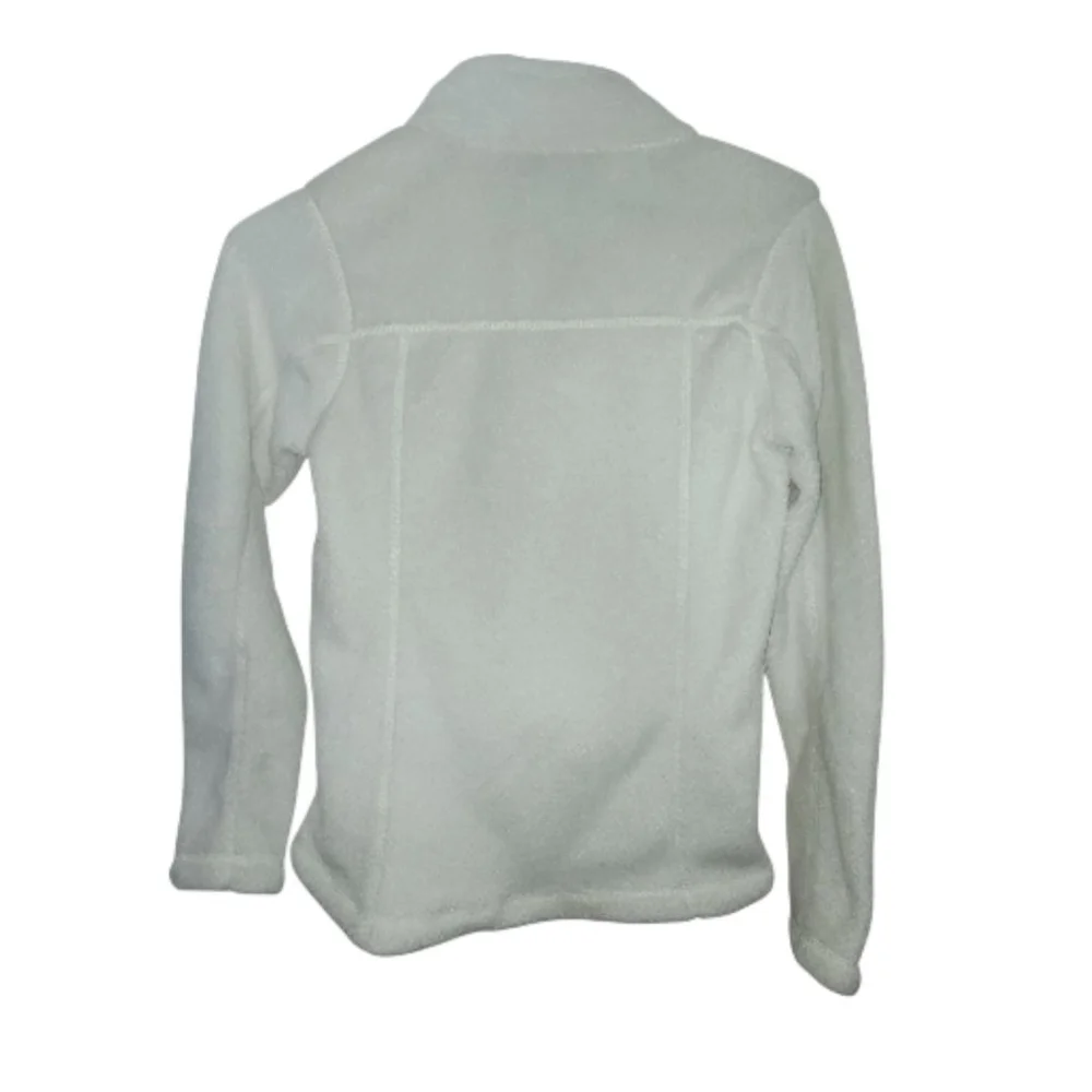 Women's Patagonia Off-White Fleece Snap-T Pullover Sweatshirt XS - Picture 3 of 7